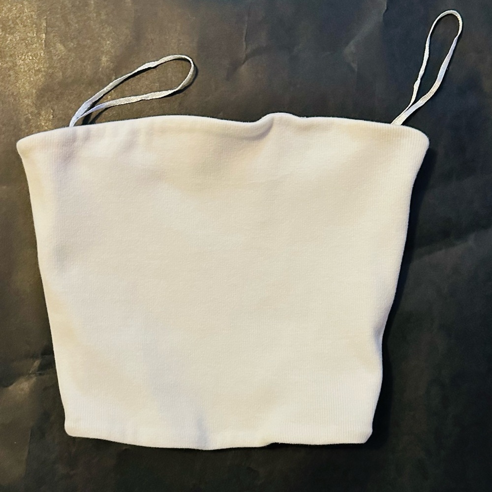 Zara Cream Ribbed Knit Top